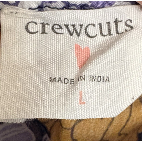 J Crew Crewcuts Girls L Cotton Squareneck Puff-Sleeve Floral Top Retro Preppy - Picture 2 of 8